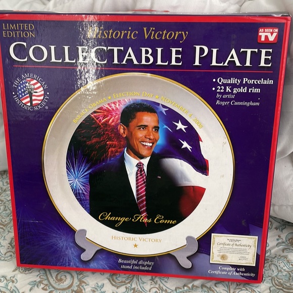 Barack Obama Plate - Picture 4 of 4